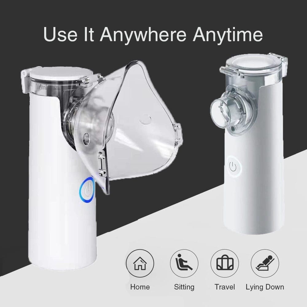 Portable Nebulizer, Handheld Travel Steam Compressor, Handheld Airway Inhale Humidifier Nebulizer, Mesh Atomizer Mini Nebulizer, Medical Asthma Inhaler Atomizer, Cool Mist Inhaler for Adults & Kids, Low Noise Inhaler Nebulizer with Mouthpiece And Mask Portable Nebulizer, Handheld Travel Steam Compressor, Handheld Airway Inhale Humidifier Nebulizer, Mesh Atomizer Mini Nebulizer, Medical Asthma Inhaler Atomizer, Cool Mist Inhaler for Adults & Kids, Low Noise Inhaler Nebulizer with Mouthpiece And Mask